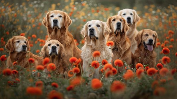 Les golden retrievers : compagnons fidèles et affectueux